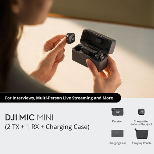 DJI Mic Mini (2 Sender + 1 Empfänger + Ladeschale)