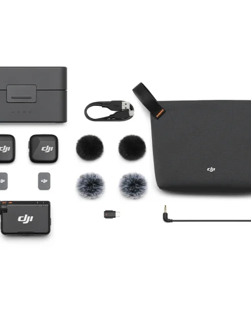 DJI Mic Mini (2 Sender + 1 Empfänger + Ladeschale) + Handy Adapter (Lightning)