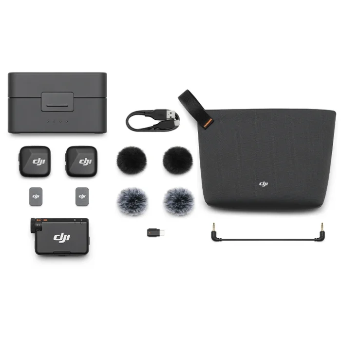 DJI Mic Mini (2 Sender + 1 Empfänger + Ladeschale) + Handy Adapter (Lightning)