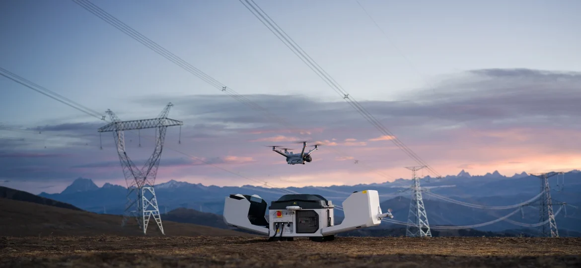 DJI Dock 3 im Einsatz - Kontrolle von Hochspannungsleitungen