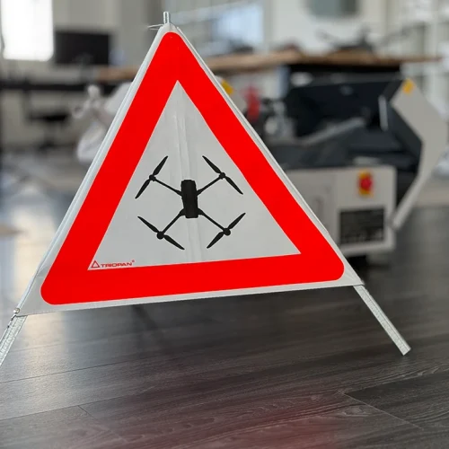 Faltsignal Triopan «Drohne» 60cm