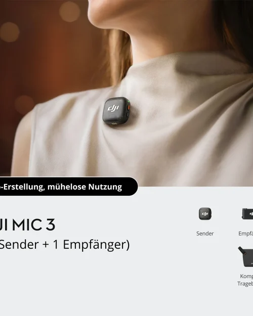 DJI Mic 3 (1 Sender + 1 Empfänger)