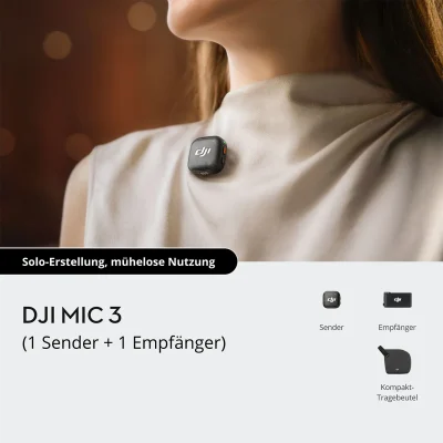 DJI Mic 3 (1 Sender + 1 Empfänger)