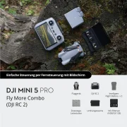 DJI Mini 5 Pro Fly more Combo Lieferumfang Uebersicht