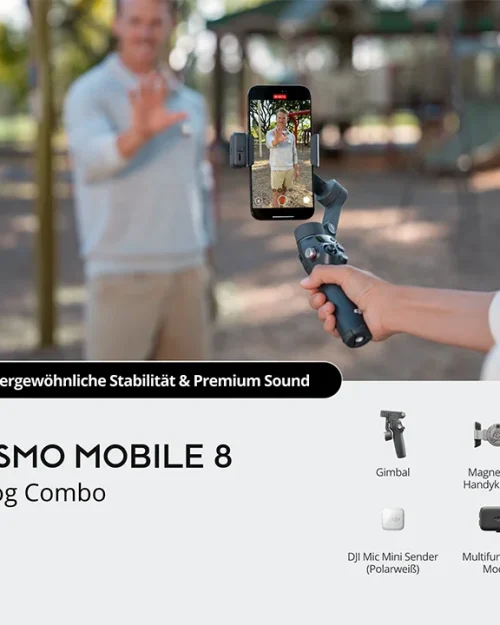 Osmo Mobile 8 Vlog Combo (DJI Mic Mini Sender Polarweiss)