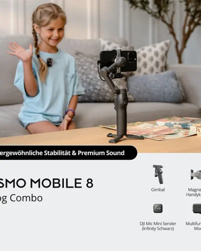 Osmo Mobile 8 Vlog Combo (DJI Mic Mini Sender schwarz)
