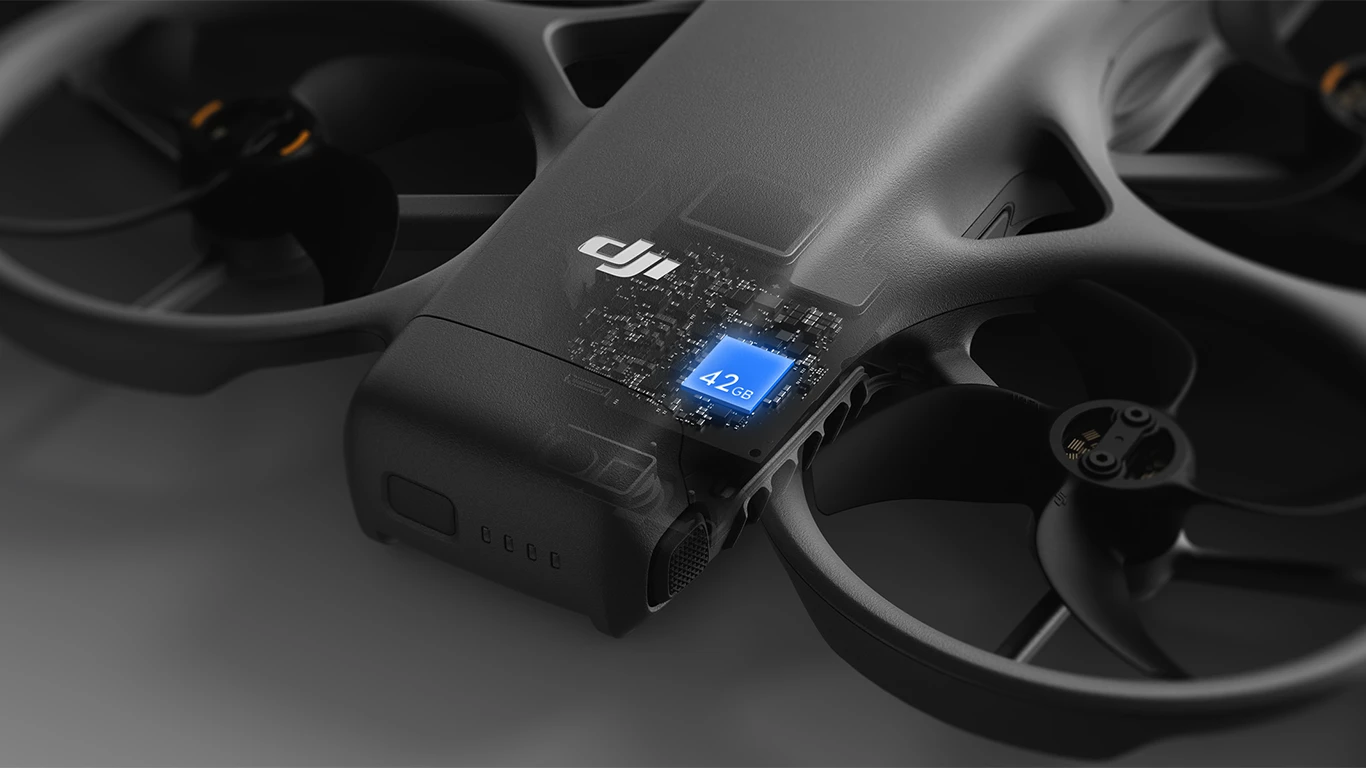 DJI Avata 360 hat 42 GB interner Speicher