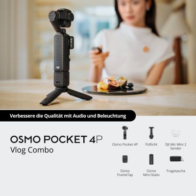 DJI Osmo Pocket 4P (Vlog Combo)
